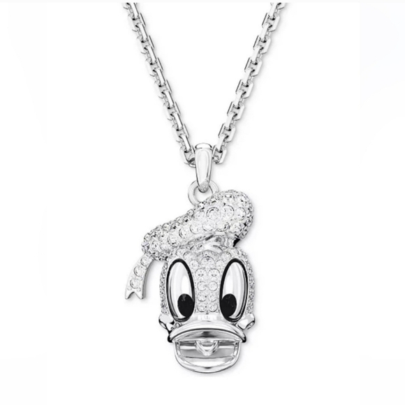🔹️SWAROVSKI 🔹️- Donald Duck Pendant Necklace - Picture 1 of 5